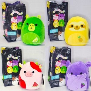 🖤 SELECT SERIES 4 Piece Scented Mystery Bags 8" Cow Sloth Cappabara Chinchilla